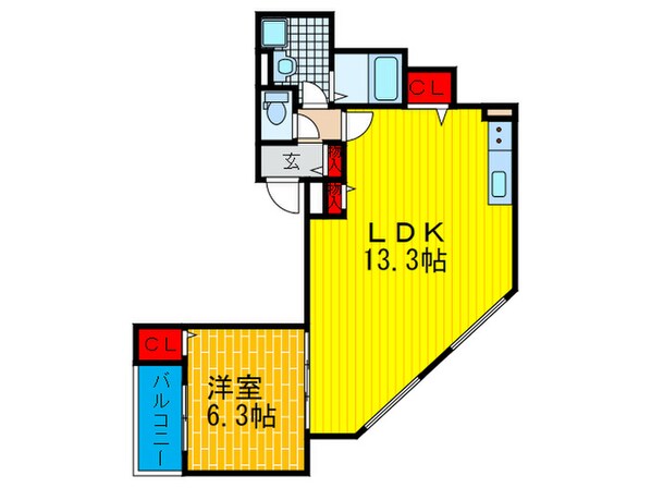 クリエオーレ淀江町の物件間取画像